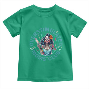 Overstimulated Moms Club Toddler T Shirt Neurodivergent Mom Mental Health TS14 Irish Green Print Your Wear