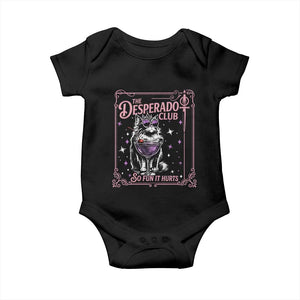 The Desperado Club Sign Sci-Fi Book Baby Onesie Vintage Princess Cat Book Lover