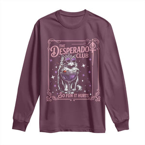 The Desperado Club Sign Sci-Fi Book Long Sleeve Shirt Vintage Princess Cat Book Lover