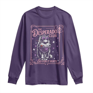 The Desperado Club Sign Sci-Fi Book Long Sleeve Shirt Vintage Princess Cat Book Lover