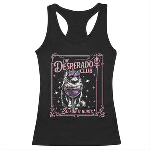 The Desperado Club Sign Sci-Fi Book Racerback Tank Top Vintage Princess Cat Book Lover