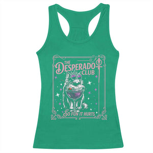 The Desperado Club Sign Sci-Fi Book Racerback Tank Top Vintage Princess Cat Book Lover