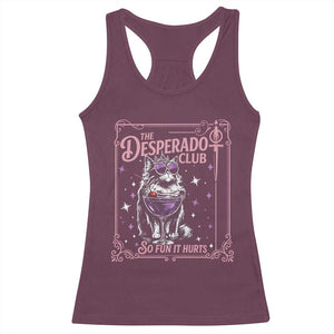 The Desperado Club Sign Sci-Fi Book Racerback Tank Top Vintage Princess Cat Book Lover