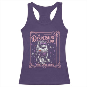 The Desperado Club Sign Sci-Fi Book Racerback Tank Top Vintage Princess Cat Book Lover