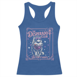 The Desperado Club Sign Sci-Fi Book Racerback Tank Top Vintage Princess Cat Book Lover