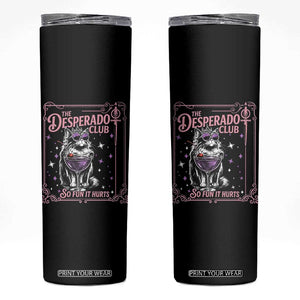The Desperado Club Sign Sci-Fi Book Skinny Tumbler Vintage Princess Cat Book Lover