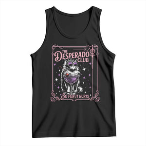 The Desperado Club Sign Sci-Fi Book Tank Top Vintage Princess Cat Book Lover