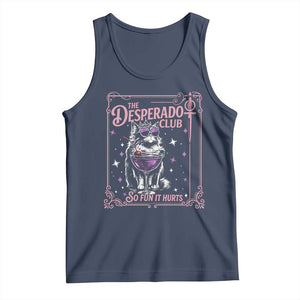 The Desperado Club Sign Sci-Fi Book Tank Top Vintage Princess Cat Book Lover
