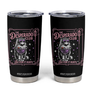 The Desperado Club Sign Sci-Fi Book Tumbler Cup Vintage Princess Cat Book Lover