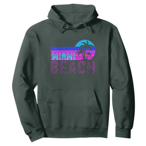 Vintage Miami Beach Hoodie Florida Proud Floridian Retro Palms Trees