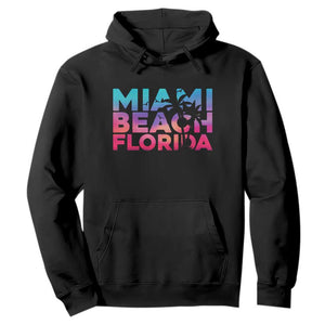 Miami Beach Florida Proud Hoodie Floridian Retro Palms Trees