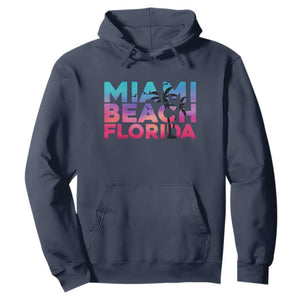 Miami Beach Florida Proud Hoodie Floridian Retro Palms Trees
