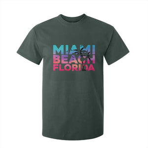Miami Beach Florida Proud T Shirt For Kid Floridian Retro Palms Trees
