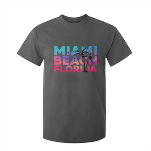 Miami Beach Florida Proud T Shirt For Kid Floridian Retro Palms Trees
