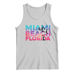 Miami Beach Florida Proud Tank Top Floridian Retro Palms Trees