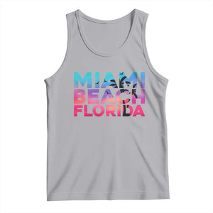 Miami Beach Florida Proud Tank Top Floridian Retro Palms Trees