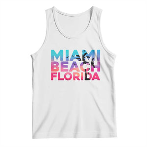 Miami Beach Florida Proud Tank Top Floridian Retro Palms Trees