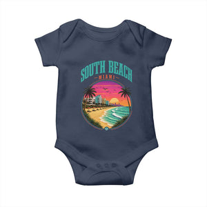 South Beach Miami Baby Onesie Retro Florida USA Souvenir Gift
