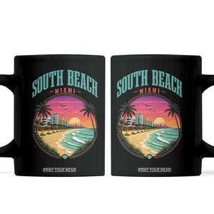 South Beach Miami Coffee Mug Retro Florida USA Souvenir Gift