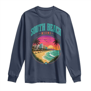 South Beach Miami Long Sleeve Shirt Retro Florida USA Souvenir Gift