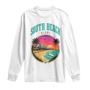 South Beach Miami Long Sleeve Shirt Retro Florida USA Souvenir Gift