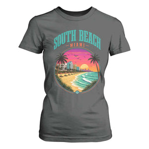 South Beach Miami T Shirt For Women Retro Florida USA Souvenir Gift