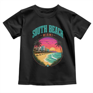 South Beach Miami Toddler T Shirt Retro Florida USA Souvenir Gift