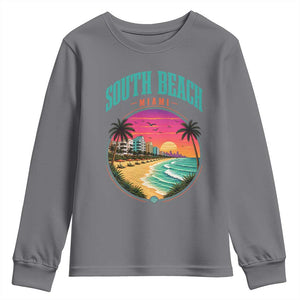 South Beach Miami Youth Sweatshirt Retro Florida USA Souvenir Gift
