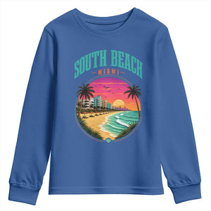 South Beach Miami Youth Sweatshirt Retro Florida USA Souvenir Gift