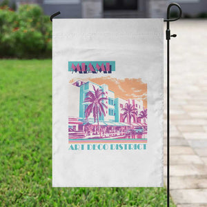 Vintage Miami Florida Art Deco Garden Flag Miami City Pride Graphic