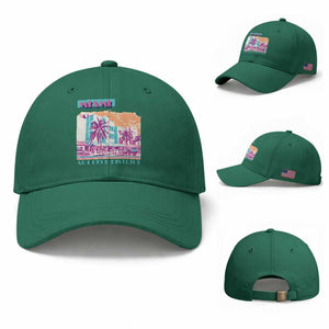 Vintage Miami Florida Art Deco Baseball Cap Miami City Pride Graphic