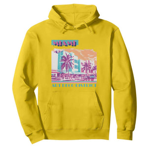 Vintage Miami Florida Art Deco Hoodie Miami City Pride Graphic