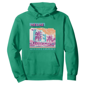 Vintage Miami Florida Art Deco Hoodie Miami City Pride Graphic