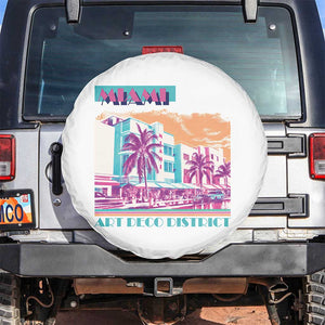 Vintage Miami Florida Art Deco Spare Tire Cover Miami City Pride Graphic
