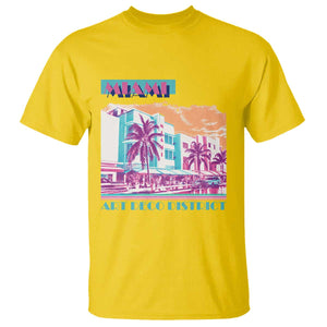 Vintage Miami Florida Art Deco T Shirt Miami City Pride Graphic