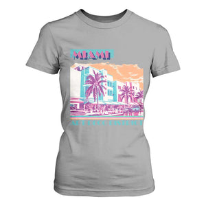 Vintage Miami Florida Art Deco T Shirt For Women Miami City Pride Graphic