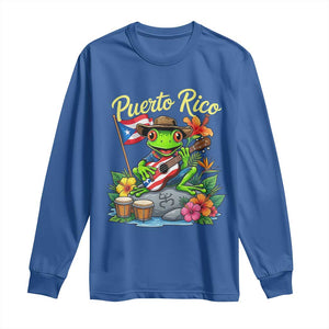 Hispanic Heritage Month Long Sleeve Shirt Taino Boricua Coqui Frog Puerto Rico
