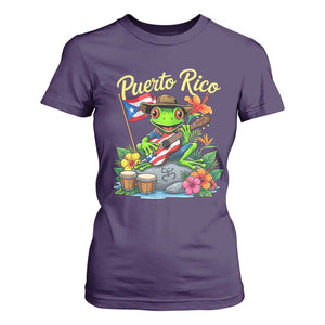 Hispanic Heritage Month T Shirt For Women Taino Boricua Coqui Frog Puerto Rico