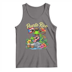 Hispanic Heritage Month Tank Top Taino Boricua Coqui Frog Puerto Rico