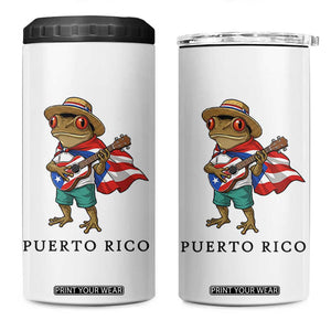 Coqui Frog Puerto Rico 4 in 1 Can Cooler Tumbler Boricua Taino Island Pride