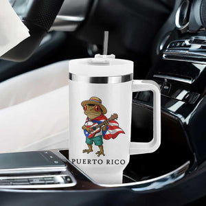 Coqui Frog Puerto Rico Tumbler With Handle Boricua Taino Island Pride