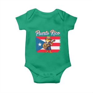 Coqui Frog Puerto Rico Flag Baby Onesie Puerto Rican Taino Boricua
