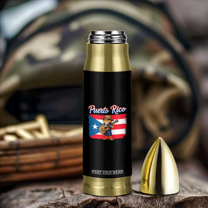 Coqui Frog Puerto Rico Flag Bullet Tumbler Puerto Rican Taino Boricua