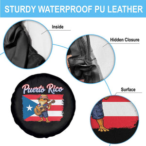 Coqui Frog Puerto Rico Flag Spare Tire Cover Puerto Rican Taino Boricua