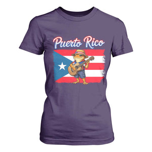 Coqui Frog Puerto Rico Flag T Shirt For Women Puerto Rican Taino Boricua