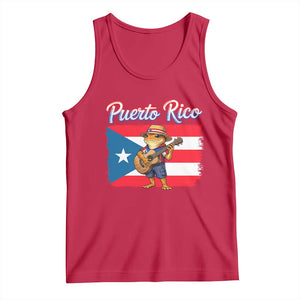 Coqui Frog Puerto Rico Flag Tank Top Puerto Rican Taino Boricua