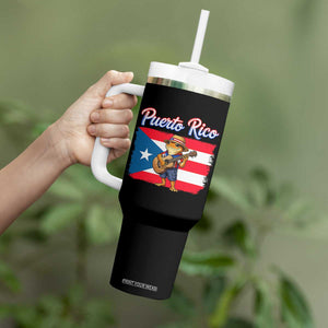 Coqui Frog Puerto Rico Flag Tumbler With Handle Puerto Rican Taino Boricua