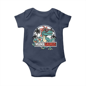 Mamasaurus Dinosaur Baby Onesie Funny Grandma Saurus Family Matching TS14 Navy Print Your Wear