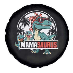 Mamasaurus Dinosaur Spare Tire Cover Funny Grandma Saurus Family Matching TS14 Print Your Wear