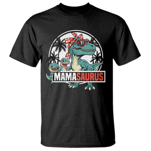 Mamasaurus Dinosaur T Shirt Funny Grandma Saurus Family Matching TS14 Black Print Your Wear